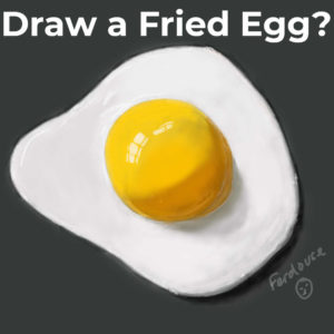 draw a fried egg - featured