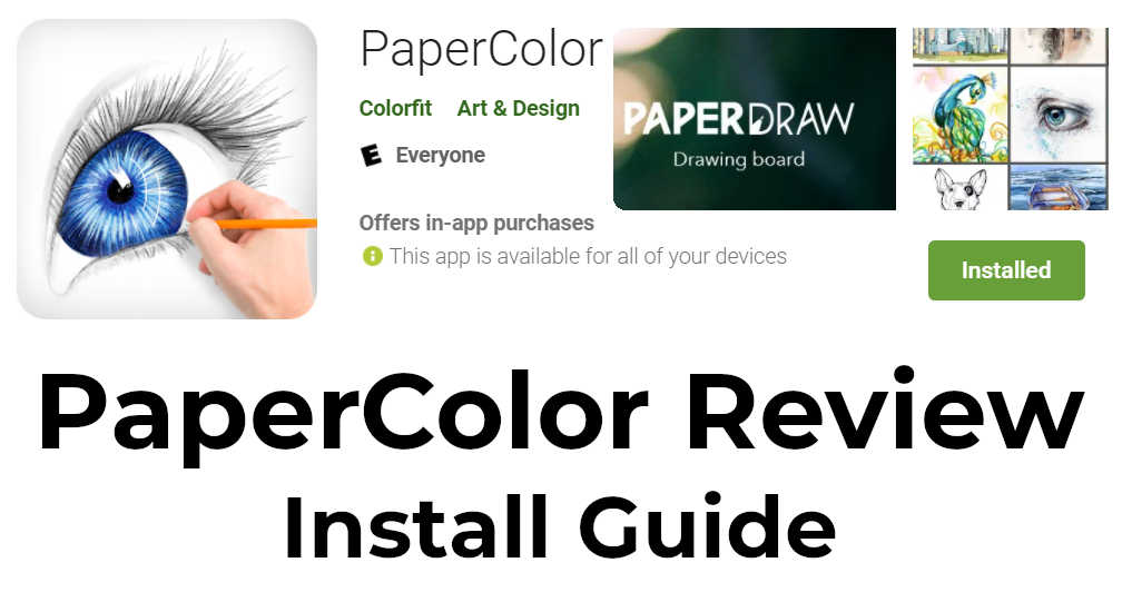 Papercolor app - Install guide