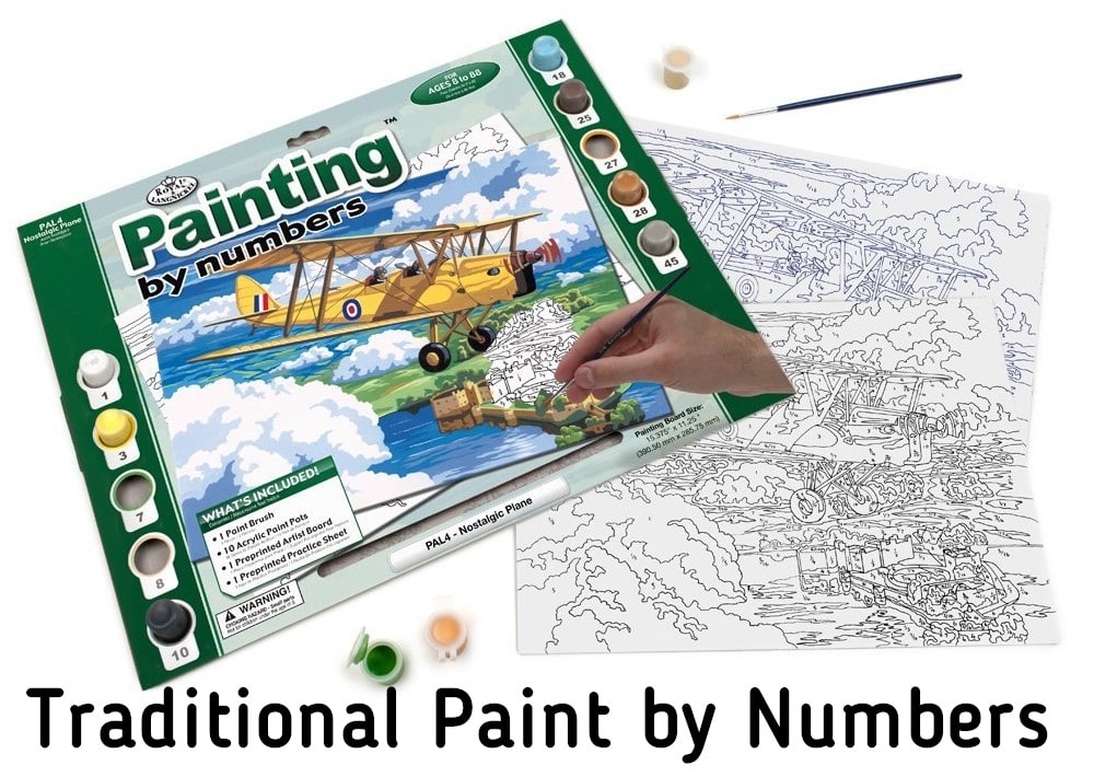 traditional paint by numbers - blog post launch