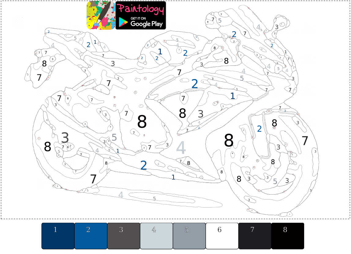 pbyno - template of the Suzuki bike