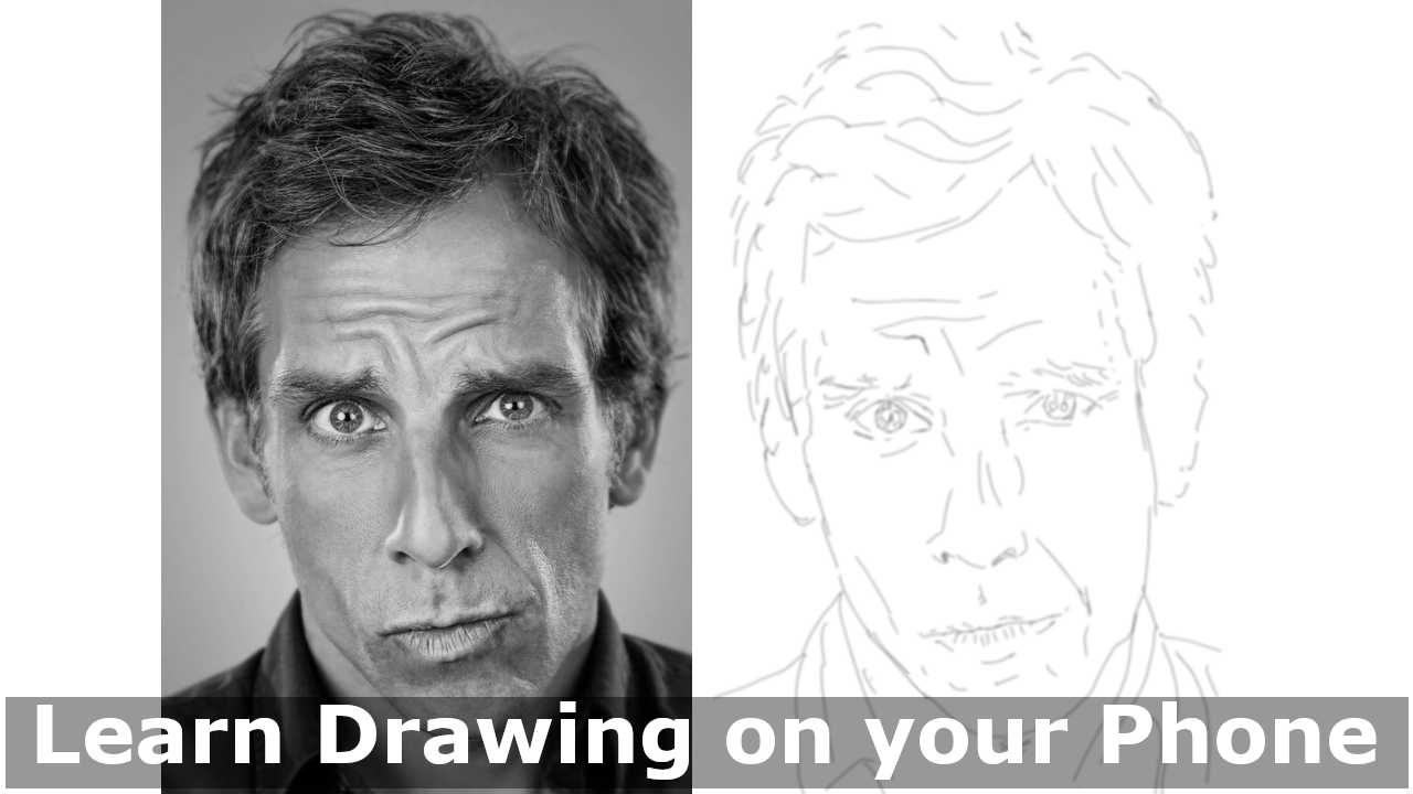 ben stiller pencil drawing featured